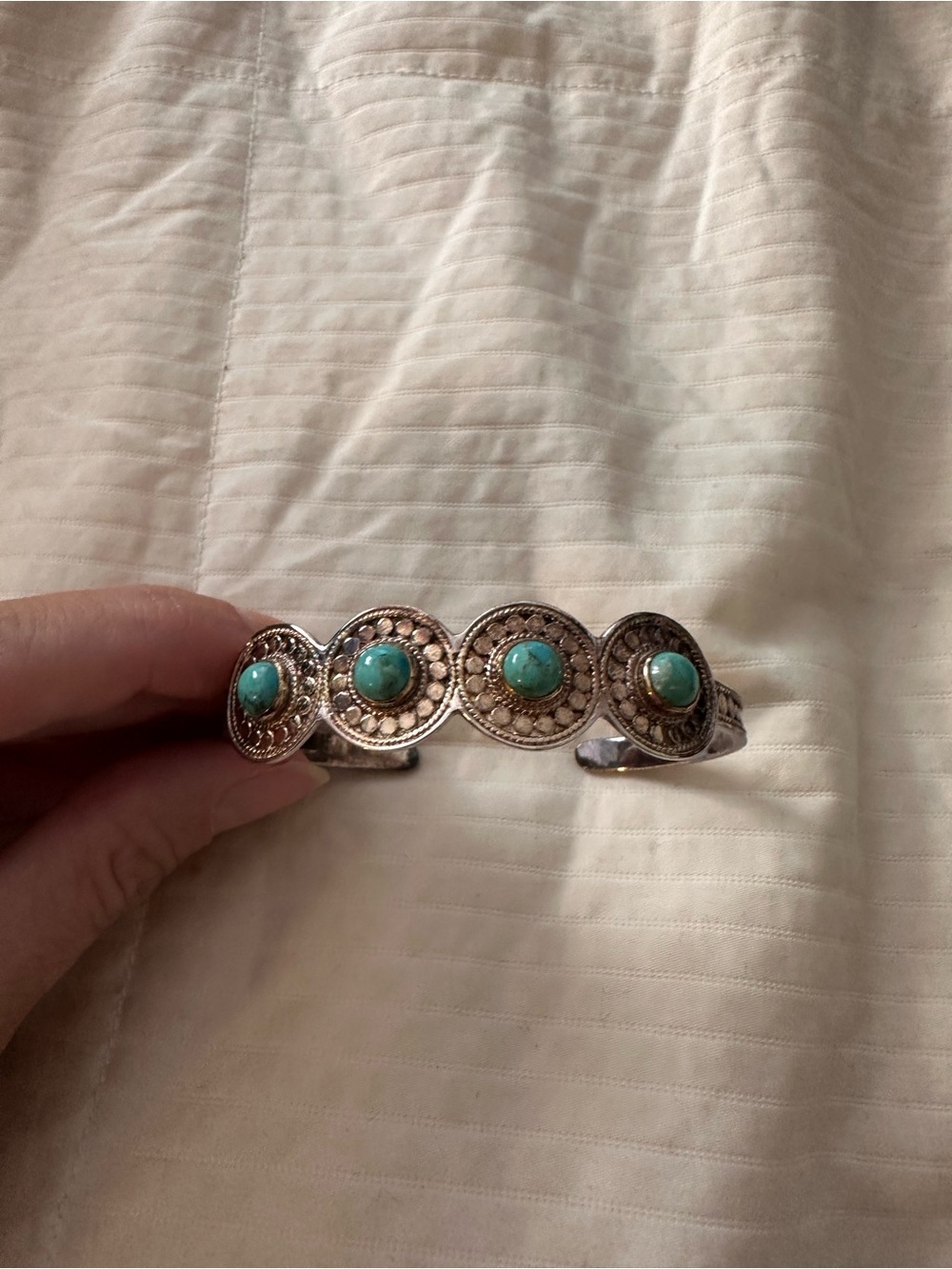 Anna Beck Turquoise Circle Statement Cuff Bracelet - Women's Jewelry